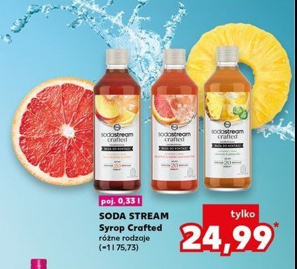 Syrop crafted grapefruit & elderflower Sodastream promocja