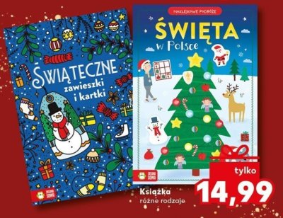 Książka Świąteczne zawieszki i kartki różne rodzaje promocja w Kaufland