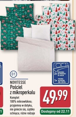 Pościel z mikroperkalu NOVITESSE komplet promocja w Aldi