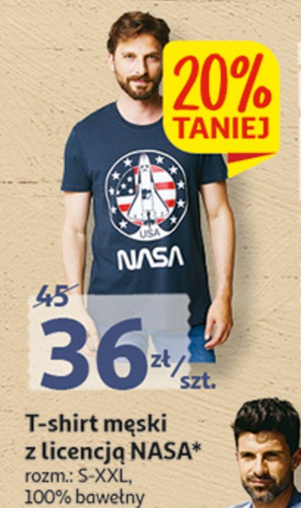 T-shirt męski s-xxxl Auchan inextenso promocja