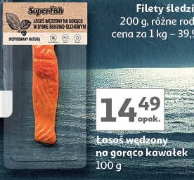 Łosoś wędzony na gorąco w dymie bukowo-olchowym naturalny Superfish promocja