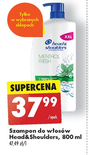 Szampon do włosów mentol fresh Head&shoulders promocja