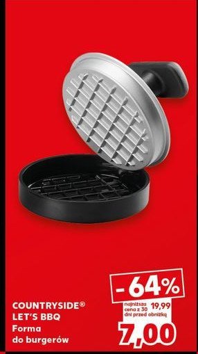 Forma do burgera K-classic let's bbq promocja w Kaufland
