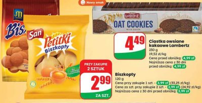 Biszkopty San Letitki promocja w Dino