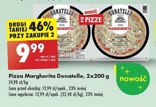 Pizza margherita Donatello pizza promocja