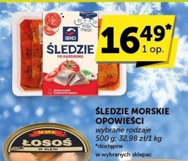 Śledzie morskie klasyczne promocja w Euro Sklep