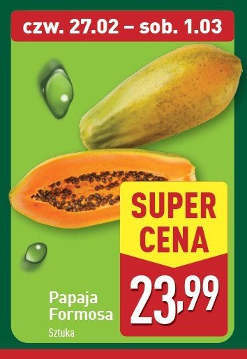 Papaja formosa promocja