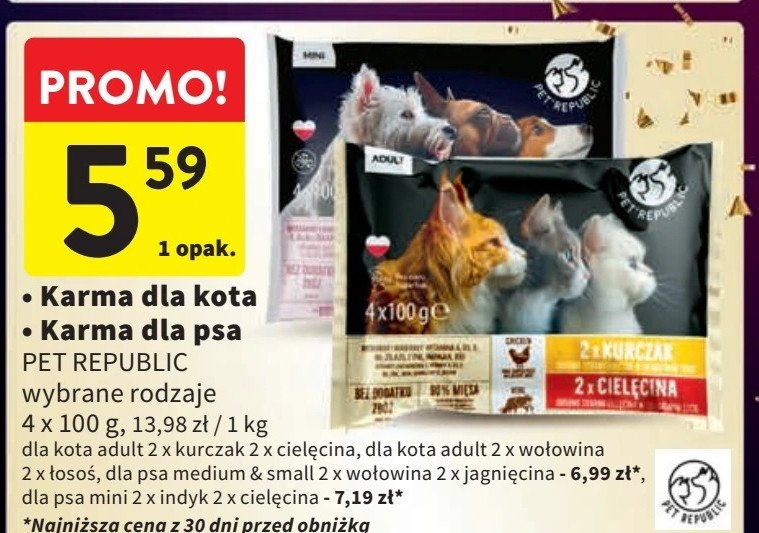 Karma dla psa indyk + cielęcina Pet republic promocja