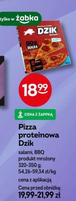 Pizza proteinowa Dzik salami, BBQ promocja w Żabka