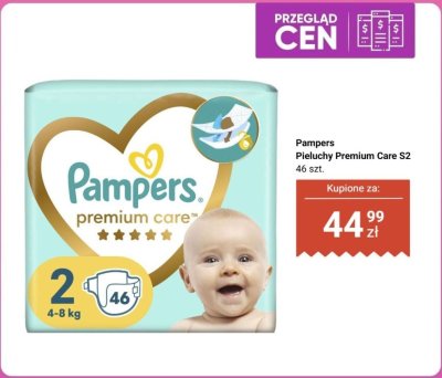 Pieluchy Premium Care S2, 46 szt. Pampers promocja w Biedronka