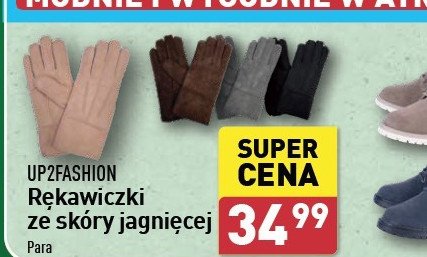 Rękawiczki ze skóry jagnięcej męskie m-xl Up2fashion promocja w Aldi