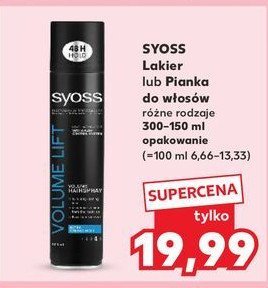 Lakier do włosów Syoss volume lift promocja