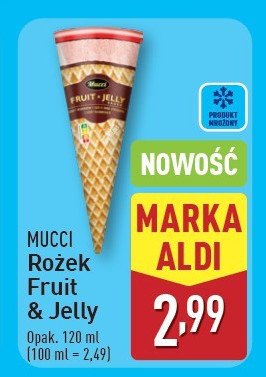 Lód fruit & jelly Mucci promocja w Aldi