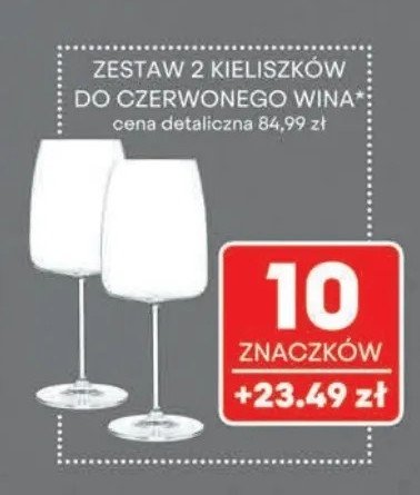 Kieliszek do wina czerwonego promocja w Intermarche