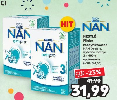Mleko 3 Nestle nan optipro plus promocja