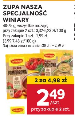 Zupa pomidorowa Winiary nasza specjalność promocja