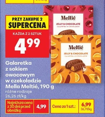 Galaretka z sokiem owocowym w czekoladzie różne rodzaje promocja w Biedronka