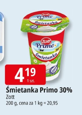 Śmietanka Primo 30% promocja w Leclerc
