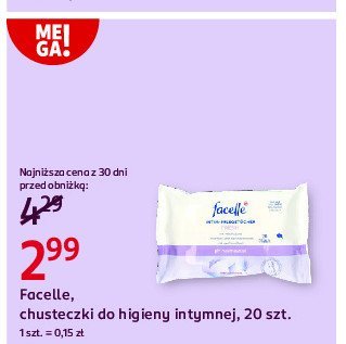 Chusteczki do higieny intymnej Facelle intim promocja