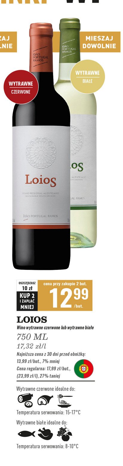 Wino LOIOS RESERVA ALENTEJANO promocja w Biedronka