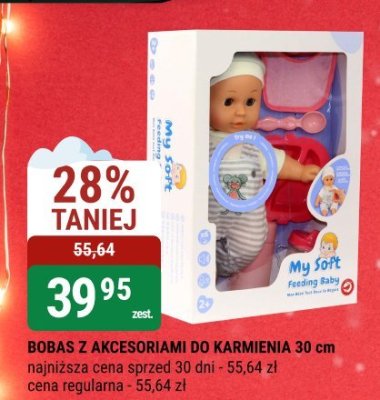 Bobas z akcesoriami do karmienia 30 cm promocja w bi1