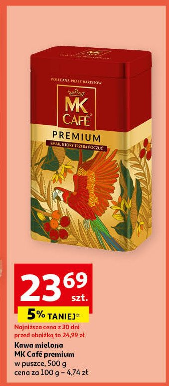 Kawa w puszce Mk cafe premium promocja