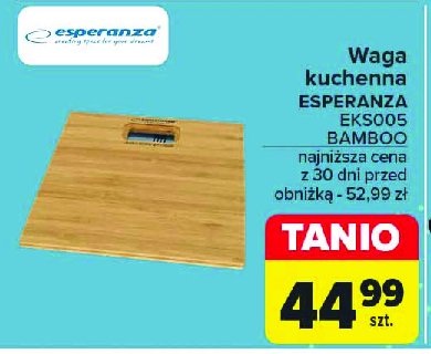 Waga kuchenna eks005 bambus Esperanza promocja