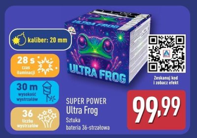 Fajerwerki bateria Ultra Frog 36-strzałowa promocja w Aldi