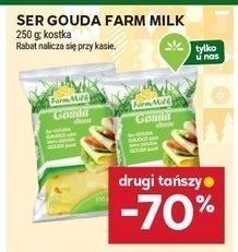 Ser gouda Farm Milk plastry promocja w Stokrotka