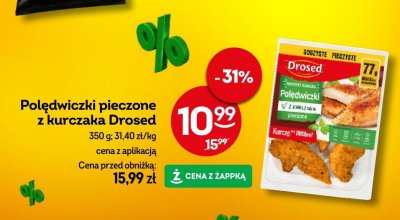 Poledwiczki pieczone z kurczaka Drosed promocja w Żabka