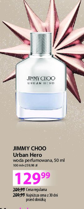 Woda perfumowana JIMMY CHOO URBAN HERO promocja w Hebe