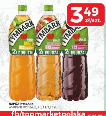 Napój Tymbark wybrane rodzaje promocja w Top Market