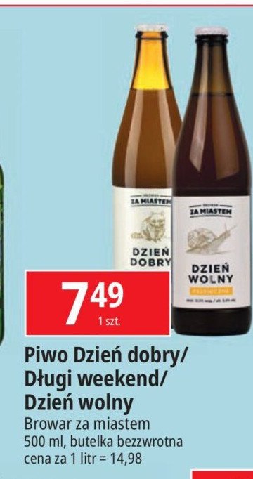 Piwo Browar za miastem dzień dobry promocja