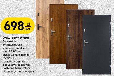 Drzwi zewnętrzne Artemida promocja w Castorama