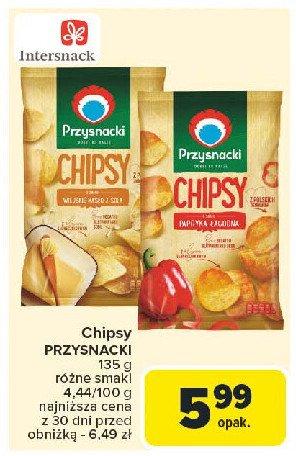 Chipsy o smaku masła z solą Przysnacki promocja