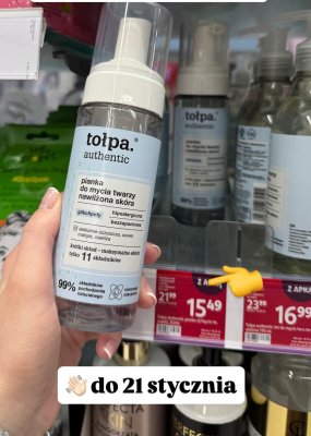 Pianka do mycia twarzy tołpa authentic promocja w Rossmann