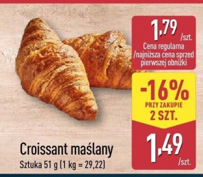 Croissant maślany promocja w Aldi