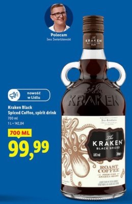 Spirit drink Kraken Black Spiced Coffee promocja w Lidl