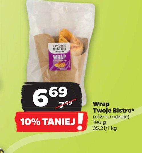 Wrap TWOJE BISTRO promocja