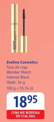 Tusz do rzęs Eveline Cosmetics Wonder Match Intense Black promocja w Drogerie DM
