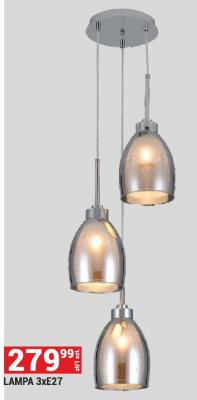 LAMPA 3xE27 promocja w Merkury Market