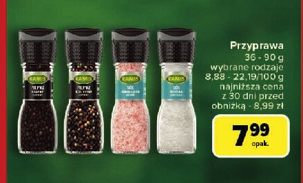 Sól himalajska różowa - młynek Kamis specialite promocja