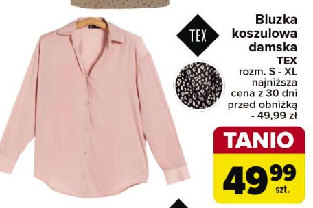 Bluzka koszulowa damska rozm. s-xl Tex promocja