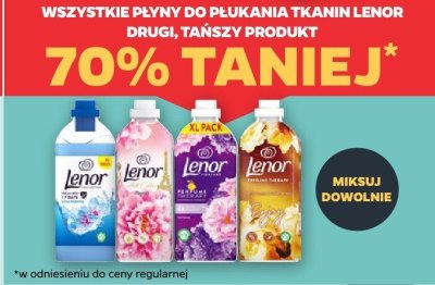 Wszystkie płyny do płukania tkanin Lenor drugi -70% taniej promocja w Netto