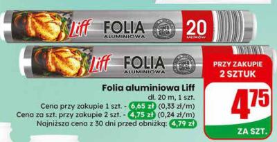 Folia aluminiowa Liff promocja w Dino
