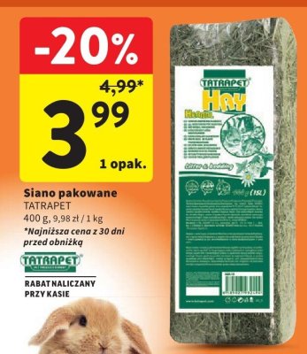 Siano pakowane TATRAPET promocja w Intermarche