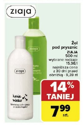 Mydło pod prysznic Ziaja oliwkowa promocja