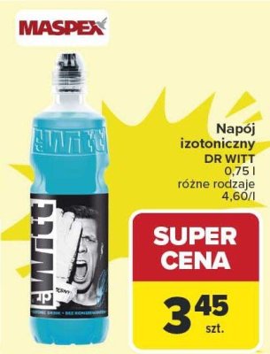 Napój izotoniczny DR WITT różne rodzaje promocja w Carrefour