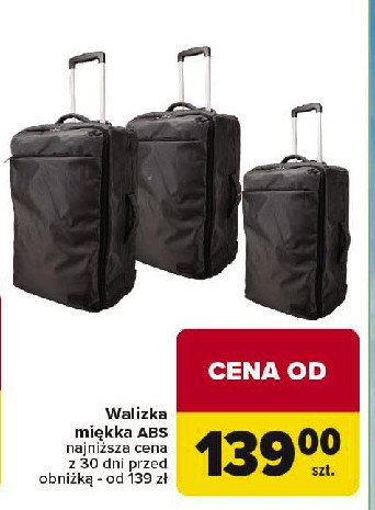 Walizka abs promocja w Carrefour