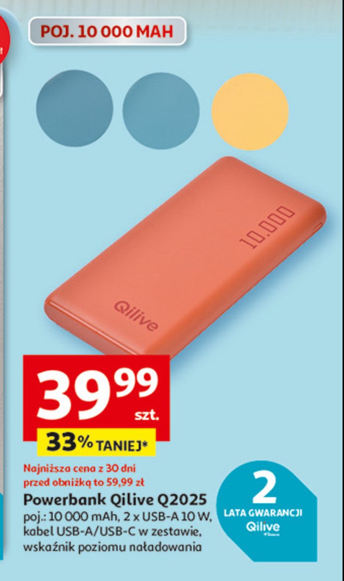 Powerbank q2025 Qilive promocja